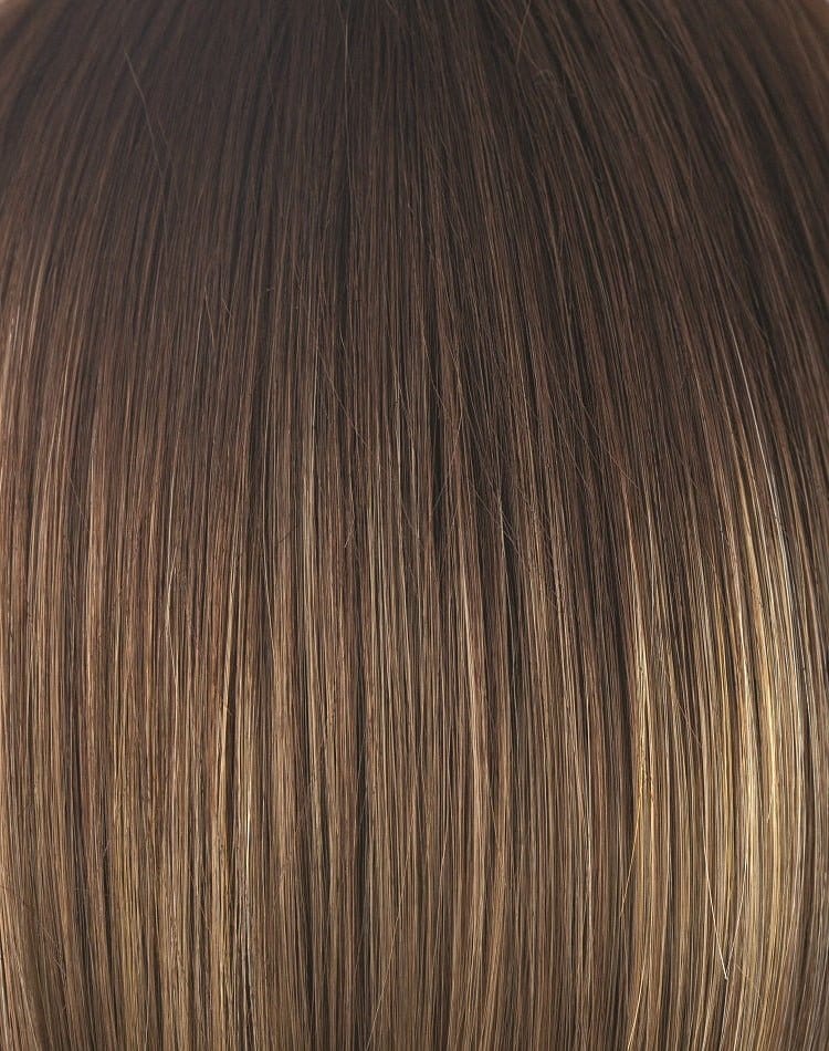 Mochaccino-LR | Longer rooted Dark with Light Brown base with Strawberry Blonde highlights